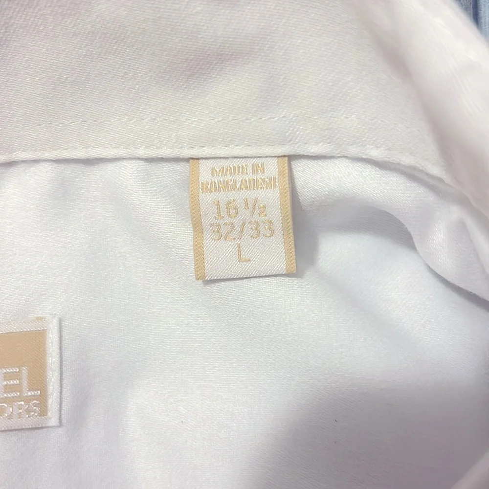 MICHAEL Michael Kors Slim Fit Women White Poplin Button Down Professional Shirt